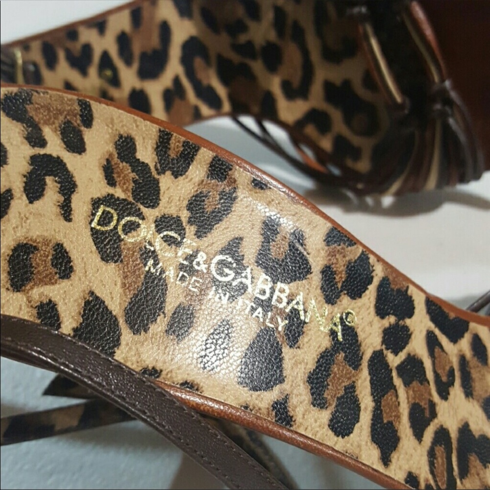 Dolce & Gabbana Italian Leather Sandals - Picture 4 of 8